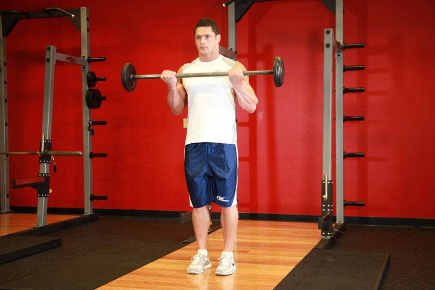 Démonstration de l’exercice : Curl biceps à la barre