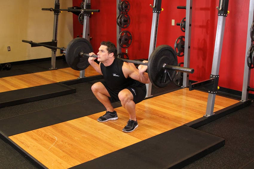 Démonstration de l’exercice : Squat à la barre