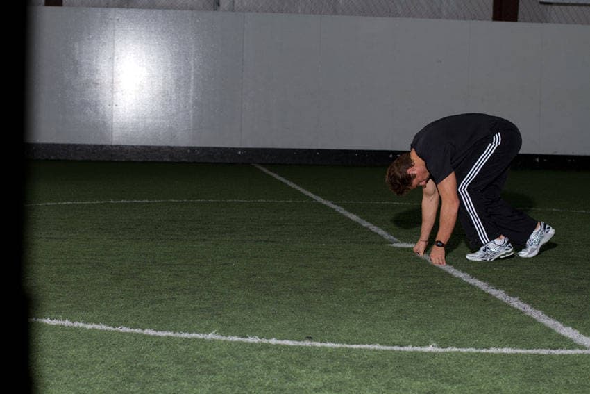 Démonstration de l’exercice : Technique de départ en 3 temps pour sprint